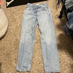 Agolde asymmetrical jeans